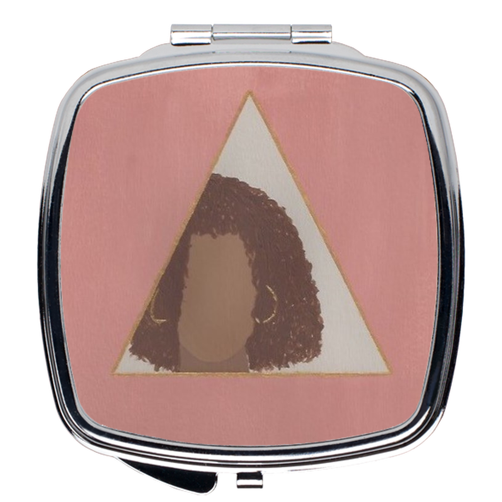 sharpened mirror compact mirror