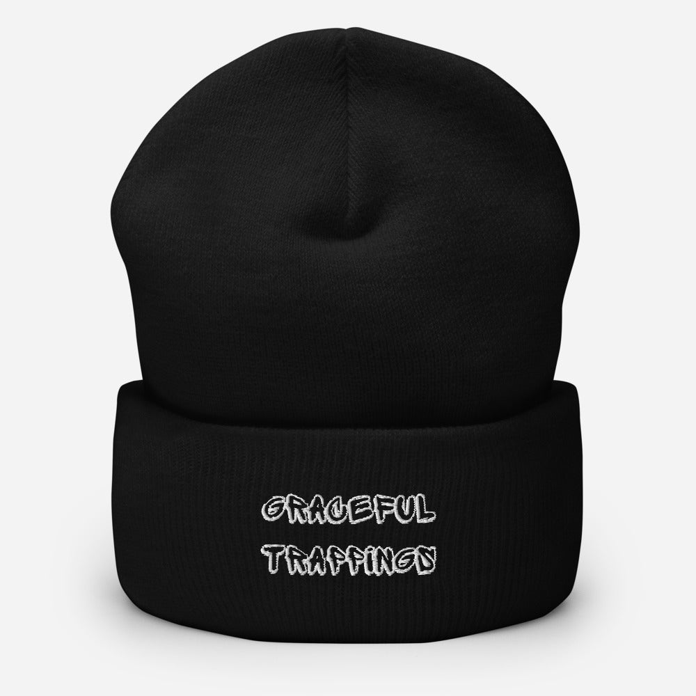 graceful trappings cuffed beanie