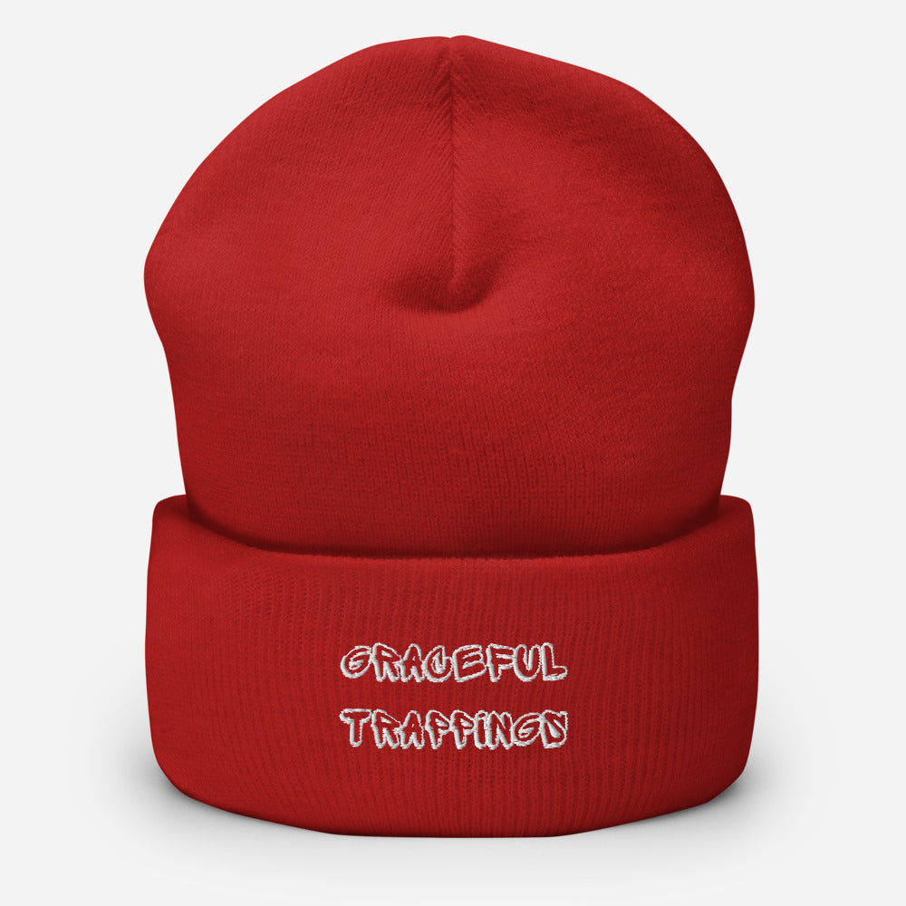 graceful trappings cuffed beanie