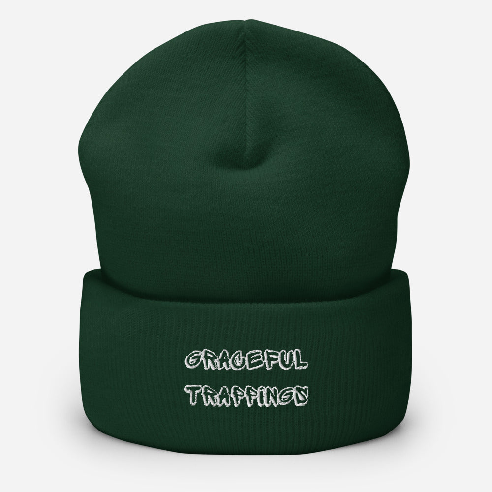 graceful trappings cuffed beanie