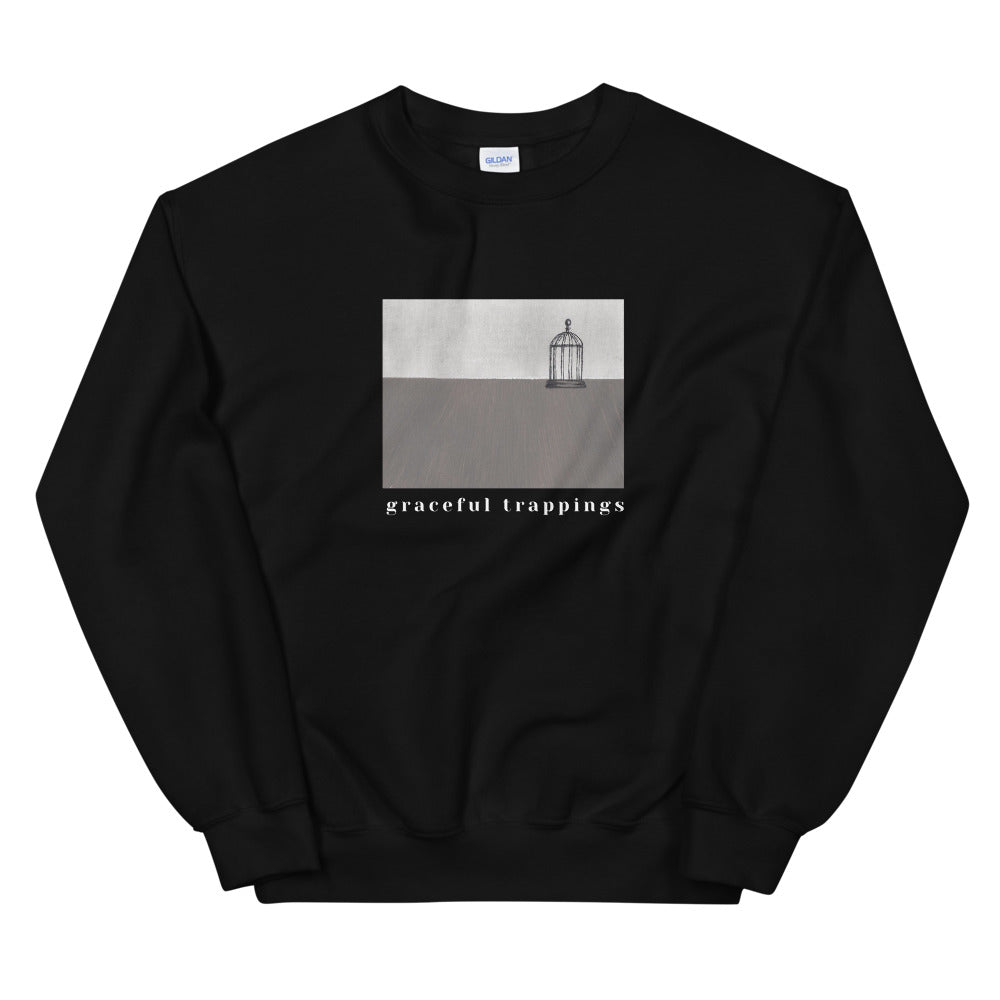 graceful trappings black sweatshirt