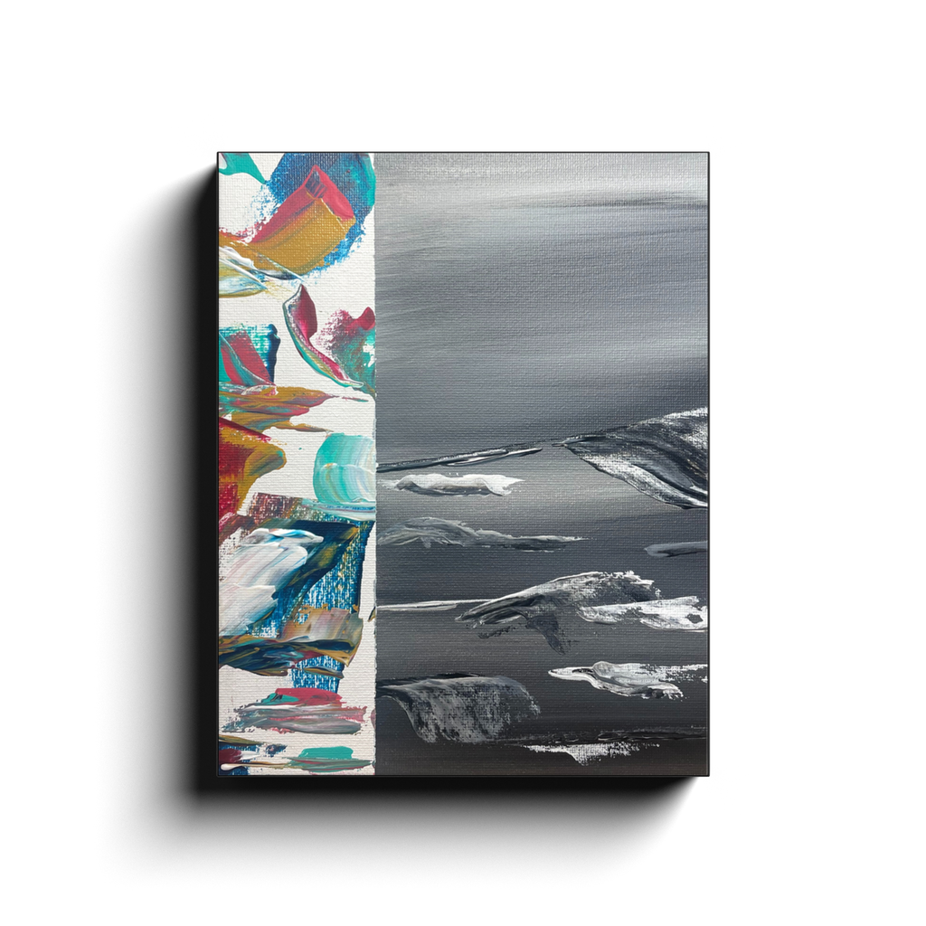 then, stillness canvas wrap